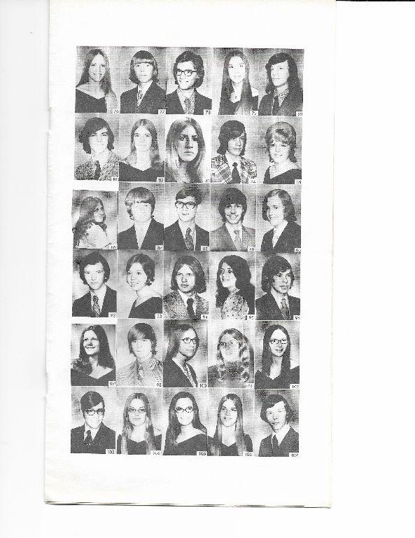 Page six of the Commencement 1974 program