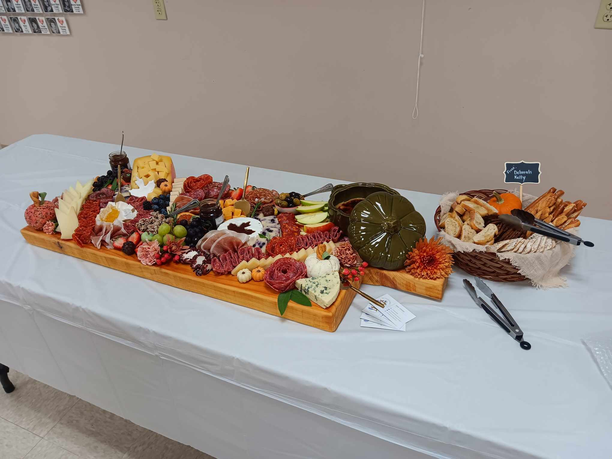 The charcuterie appetizer board from Belva Lockwood Inn