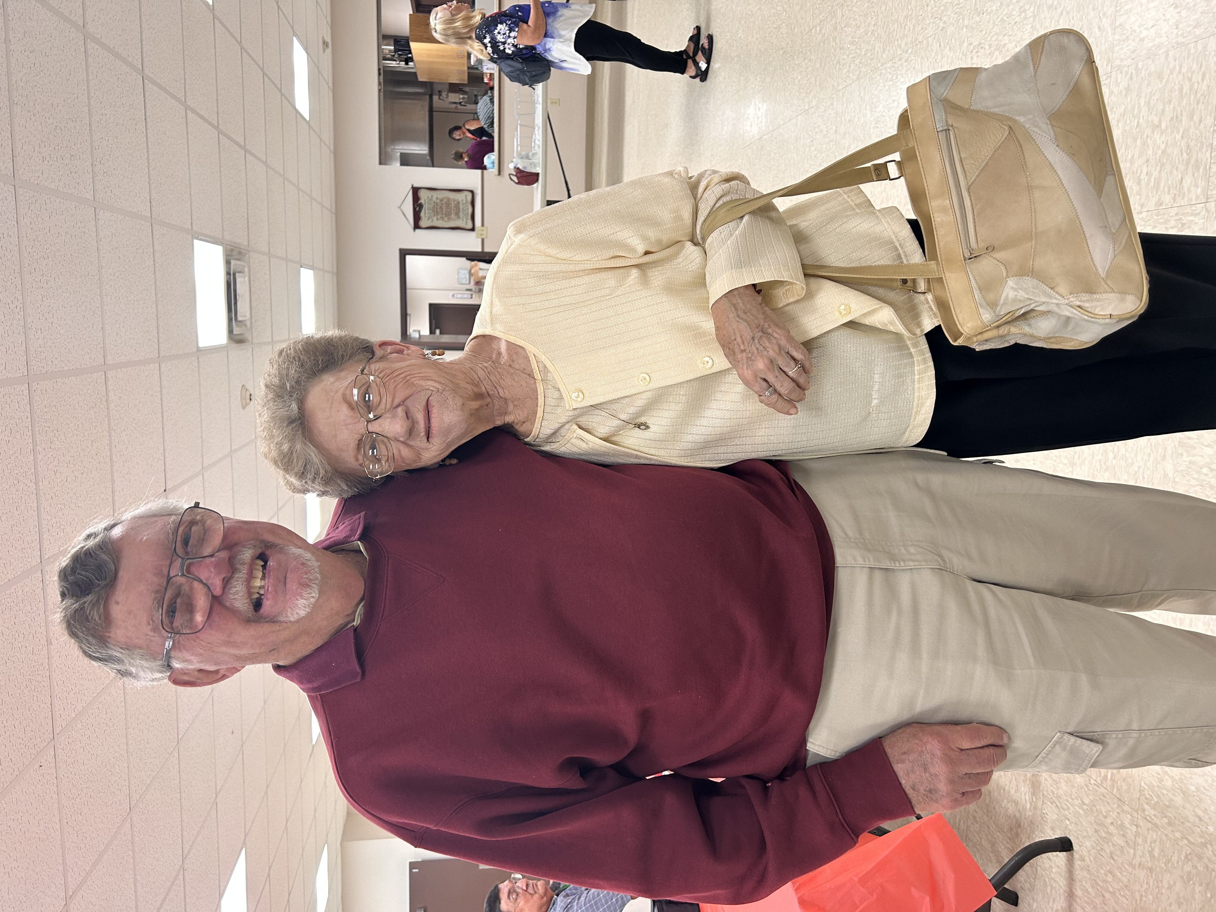 Frank Schmidt and his friend Judy at the Saturday night event